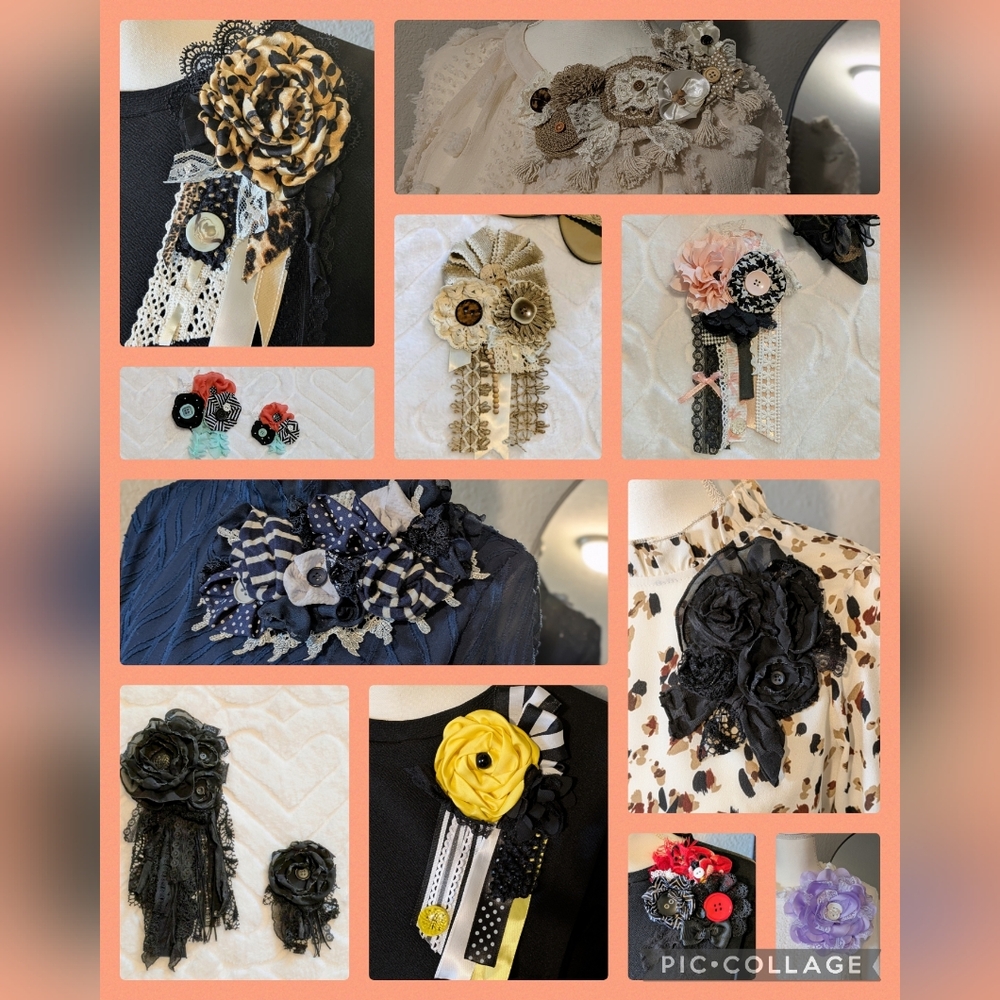 BModestDesigns Flower Pins - Picture 2 of 2